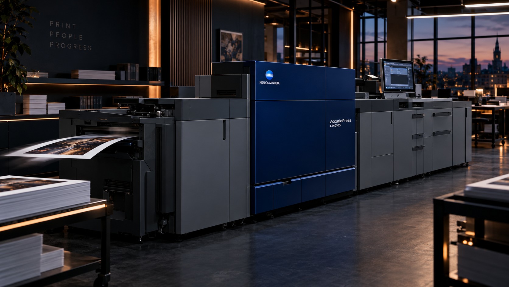 Konica Minolta AccurioPress C14010S in de productie